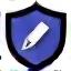 Icon representing a shield or checkmark for compliance.