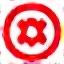 Icon representing a warning sign or penalty symbol.